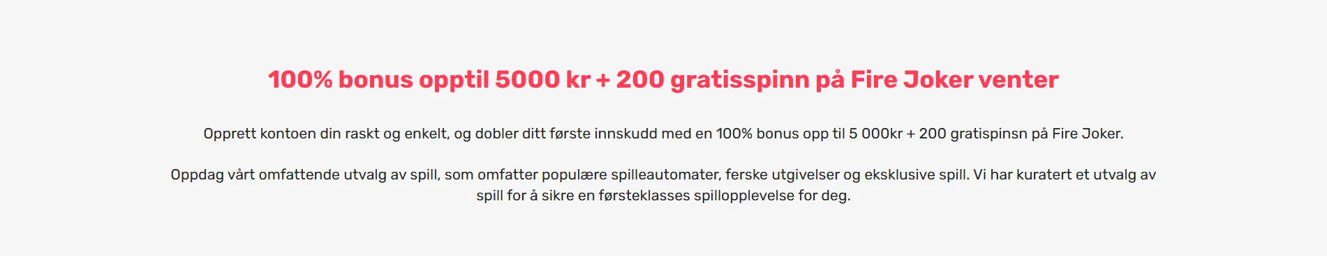 1-Velkomstbonus