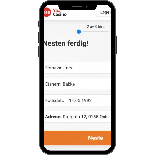 Fyll ut personopplysningene