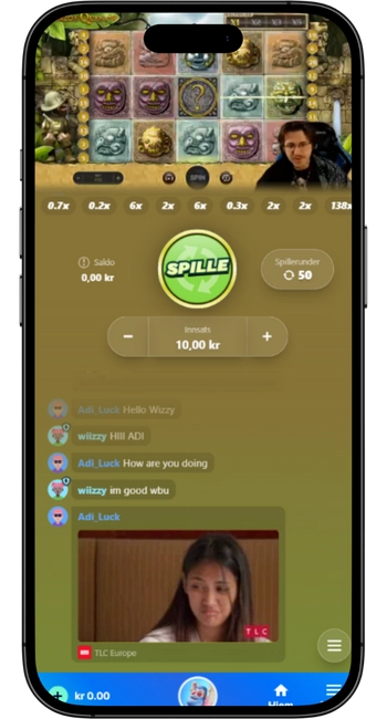 LiveSpin virker godt på mobil