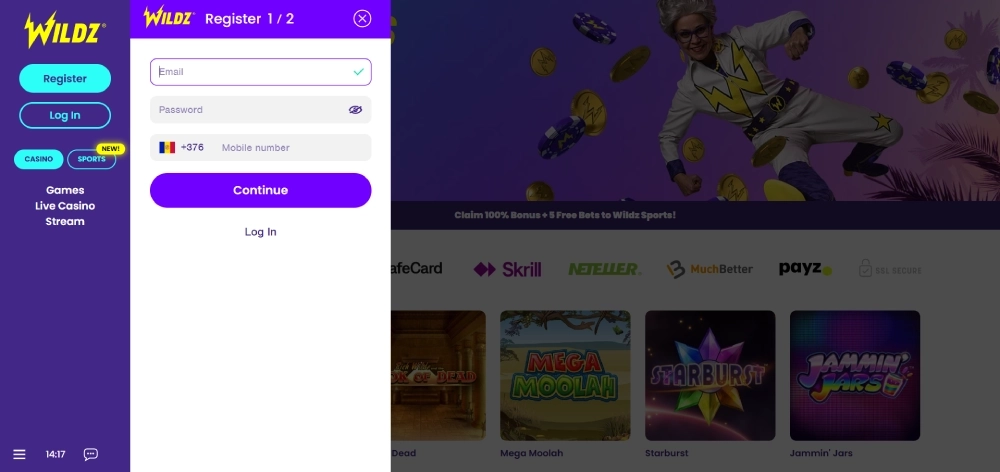 Opprett et sikkert passord