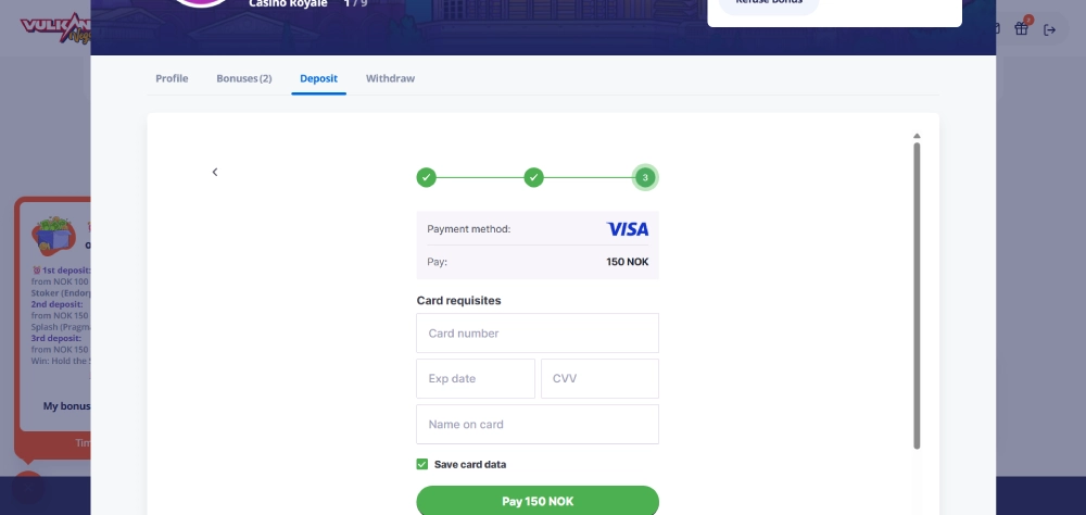 bekreft transaksjonen