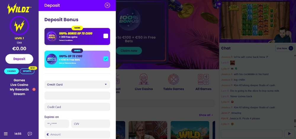 finn innskuddsalternativet