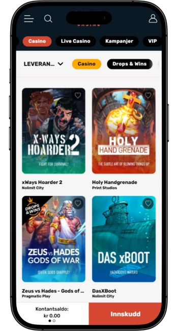 Spill med høy volatilitet