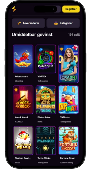 Spilleautomater og Crash Games Zoome