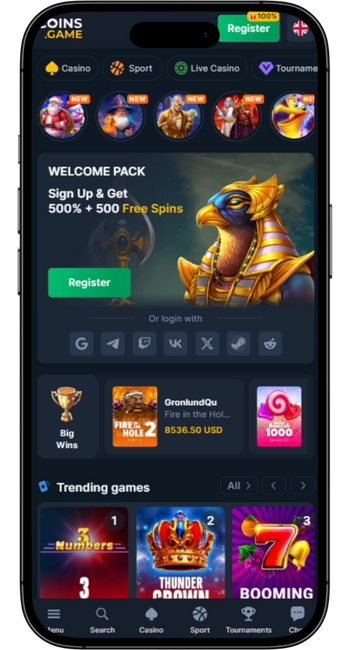 coins game crypto casino