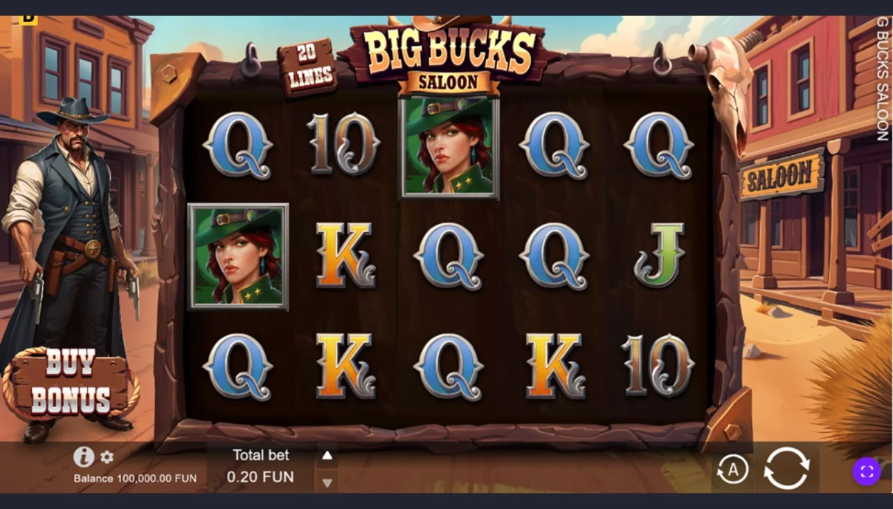 big bucks saloon norge med RTP 97 %