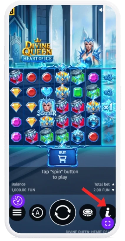 Gå gjennom spillreglene eller utbetalingstabellen